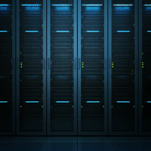 High-tech server room